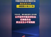 平博体育-关于中国足球协会纪律委员会原主任王小平受贿案一审宣判的信息